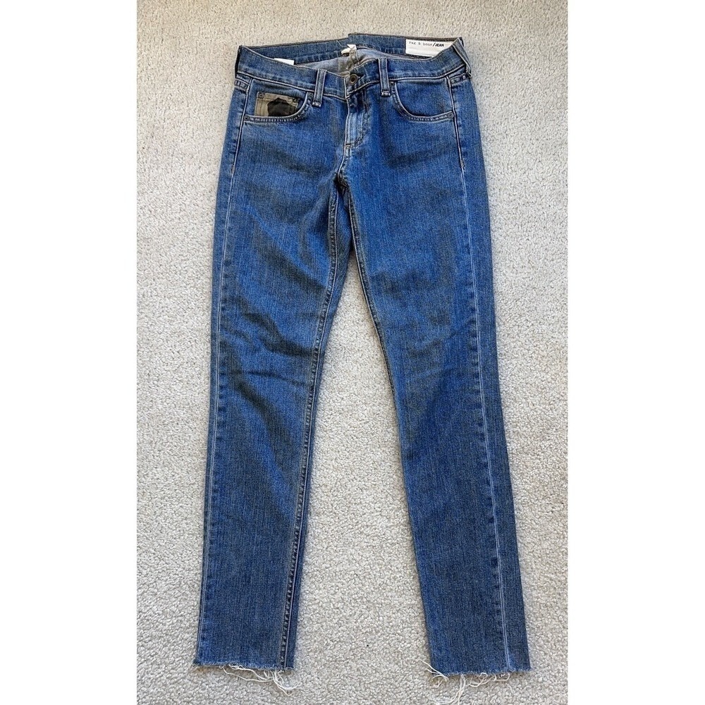 Rag Bone Jeans Raw Hem Size 24 camo packet rare Women
